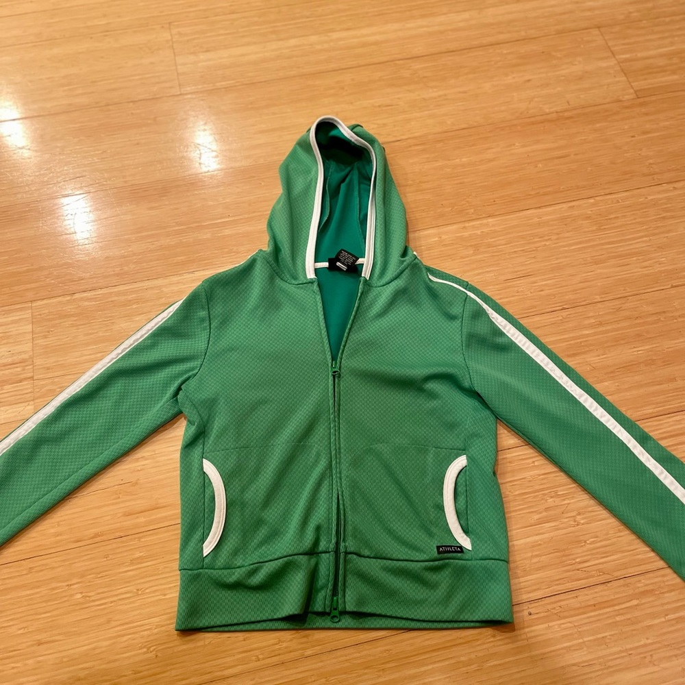 Athleta Athletic Jacket Green Medium